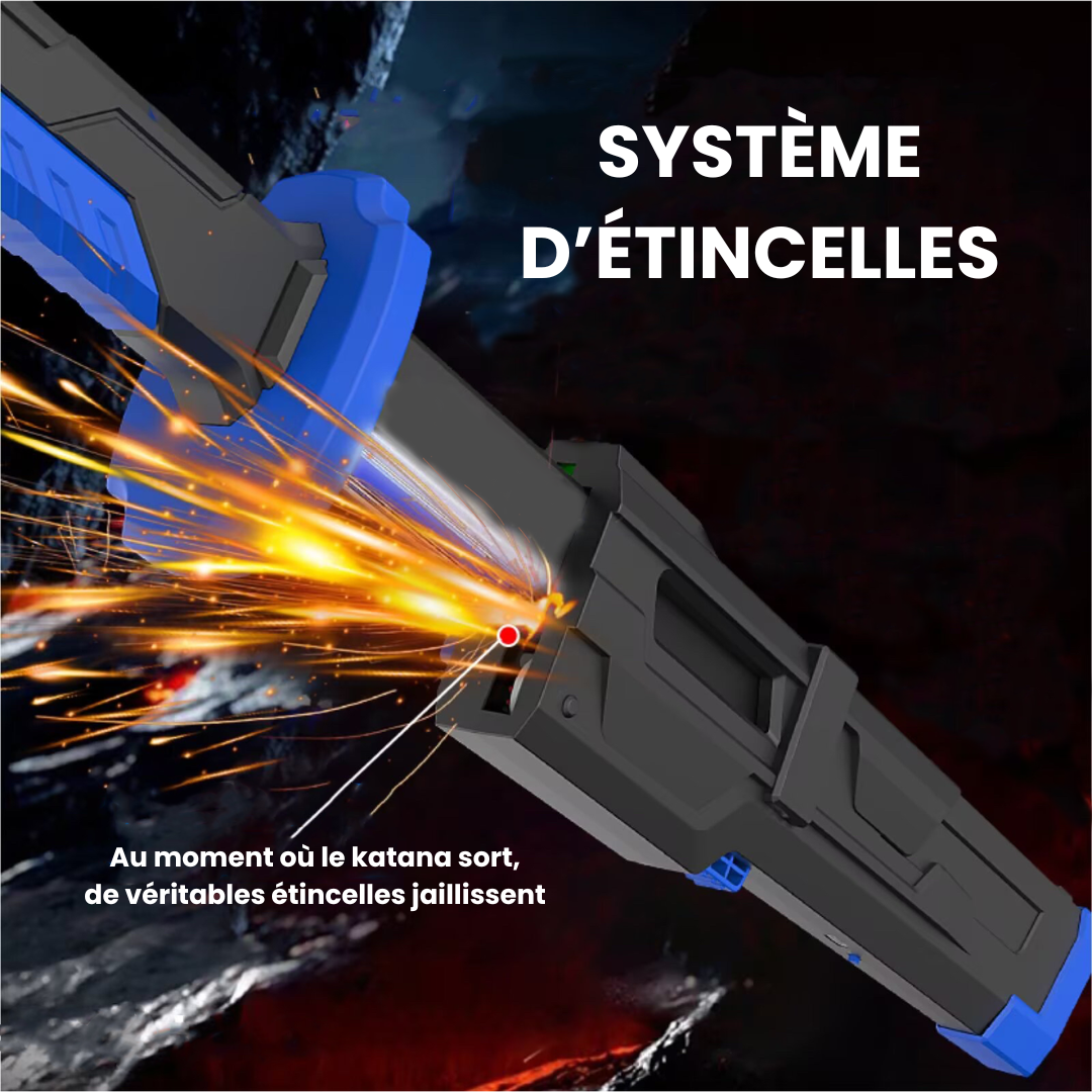Katana LED Hikarion – Épée lumineuse avec étincelles et fumée