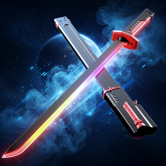 Katana LED Hikarion – Épée lumineuse avec étincelles et fumée